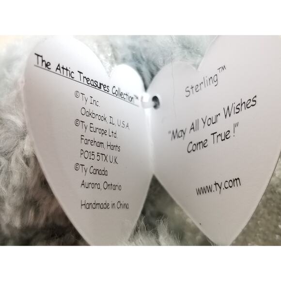 TY Sterling The Attic Treasures Stuffed Animal Plush Toy w/ Tag 1993 Vintage - Picture 12 of 13